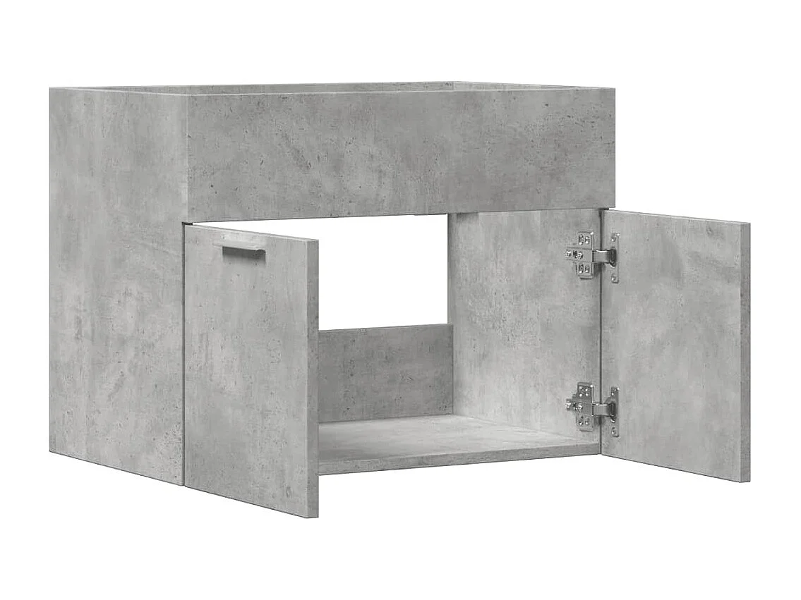 Armoire d'évier Gris béton 60x38,5x46 cm Aggloméré