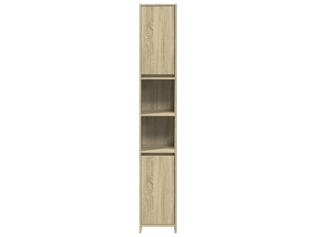 Armoire de salle de bain Chêne sonoma 30x30x183,5 cm Aggloméré