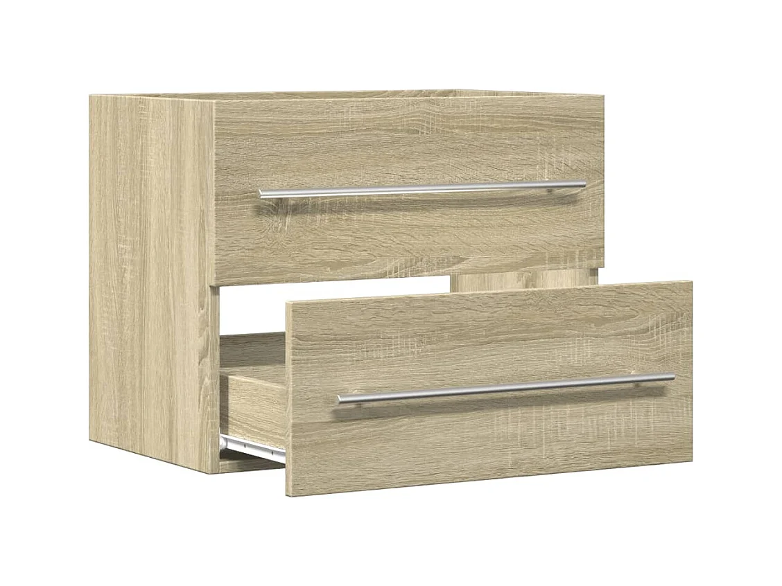 Armoire d'évier Chêne sonoma 60x38,5x48 cm Aggloméré