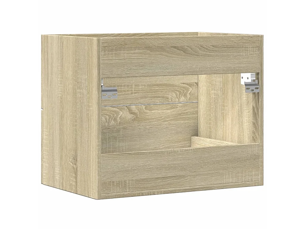 Armario para lavabo aglomerado roble Sonoma 60x38,5x48 cm