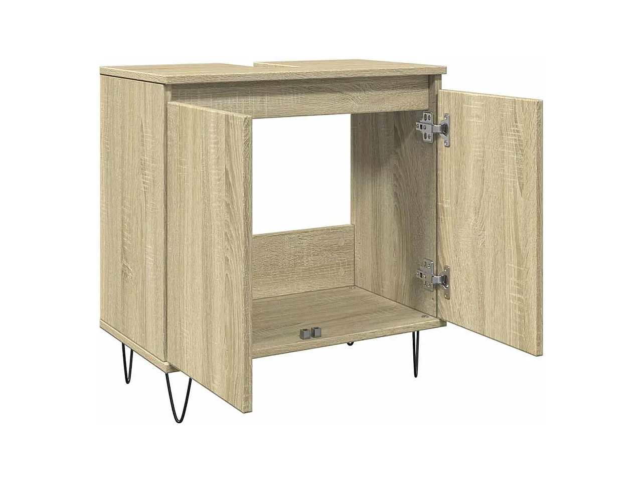 Armoire de bain chêne sonoma 58x33x60 cm bois d'ingénierie