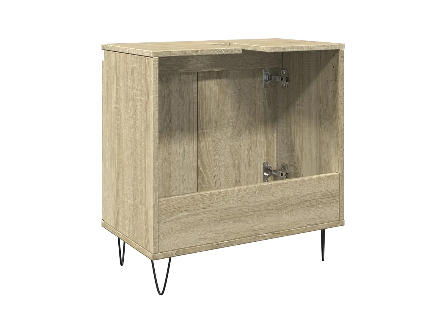 Armoire de bain chêne sonoma 58x33x60 cm bois d'ingénierie