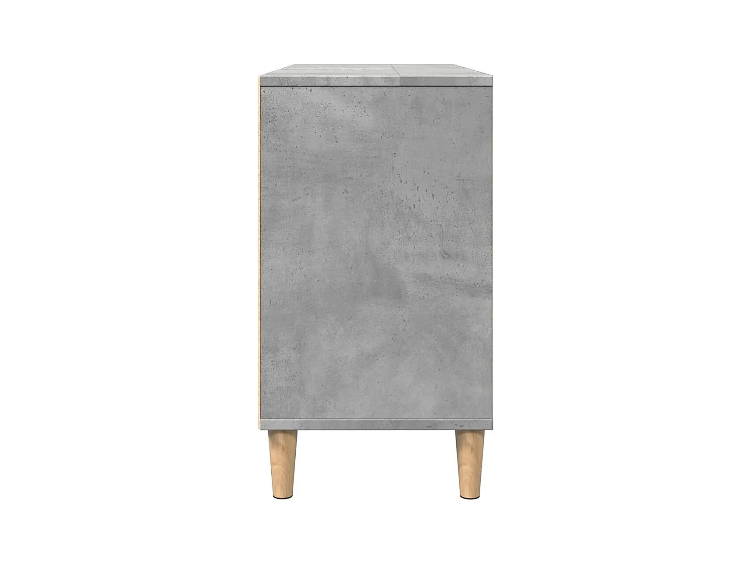 Armoire salle de bain gris béton 80x33x60cm bois d'ingénierie