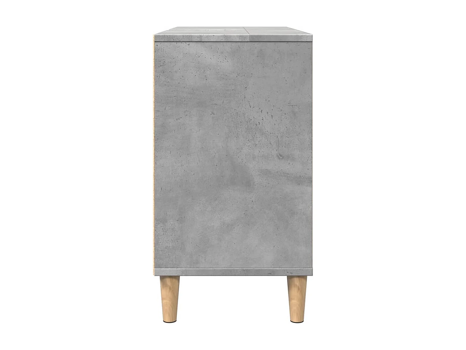 Armoire salle de bain gris béton 80x33x60cm bois d'ingénierie
