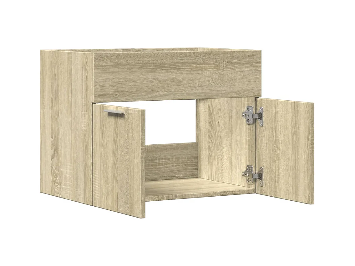 Armoire d'évier Chêne sonoma 60x38,5x46 cm Aggloméré