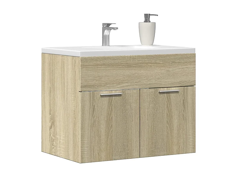 Wastafelkast 60x38,5x46 cm spaanplaat sonoma eikenkleurig