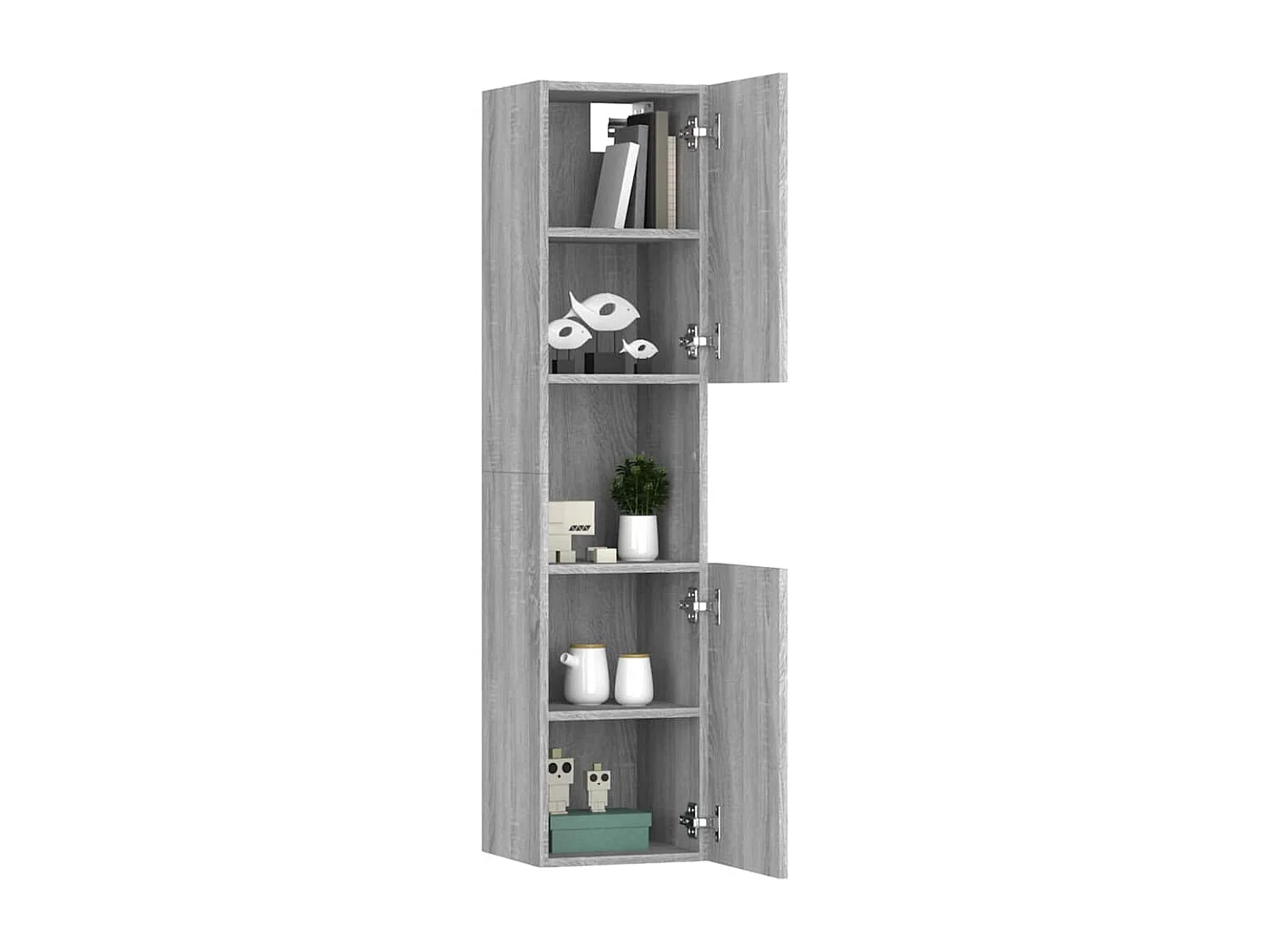 Armoire de bain Sonoma gris 30x30x130 cm Bois d'ingénierie