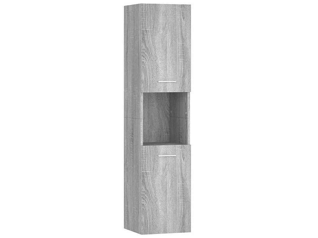 Armoire de bain Sonoma gris 30x30x130 cm Bois d'ingénierie