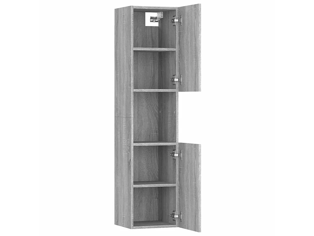 Armoire de bain Sonoma gris 30x30x130 cm Bois d'ingénierie