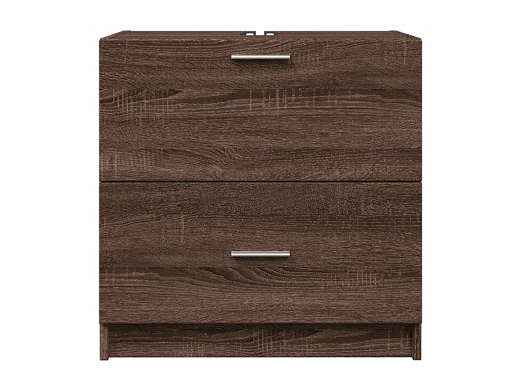 Meuble d'évier chêne marron 59x37x59 cm bois d'ingénierie