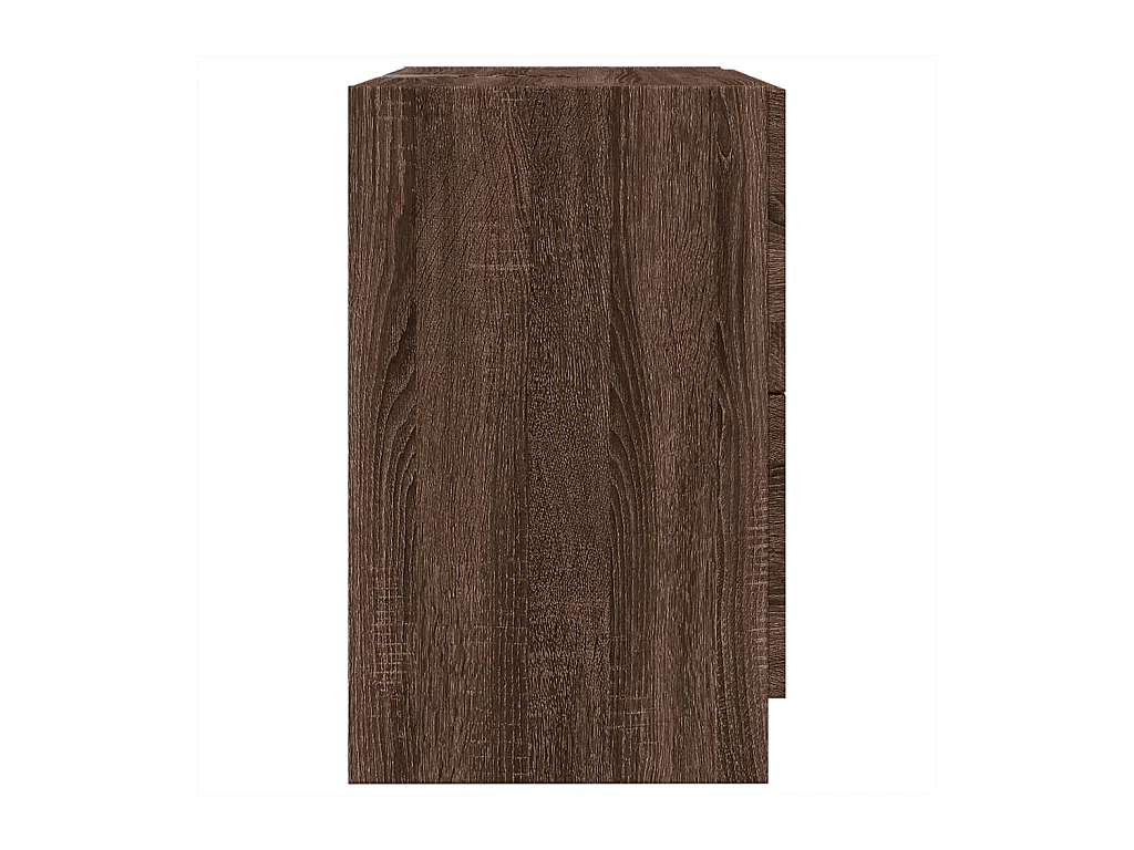 Meuble d'évier chêne marron 59x37x59 cm bois d'ingénierie