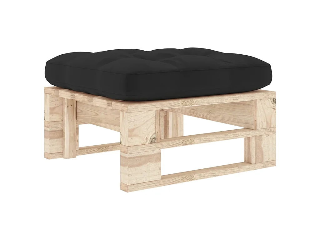 Pouf palette de jardin bois de pin imprégné