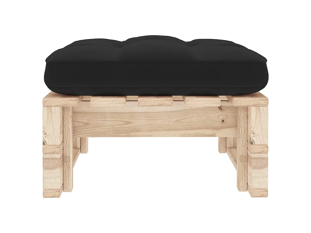 Pouf palette de jardin bois de pin imprégné