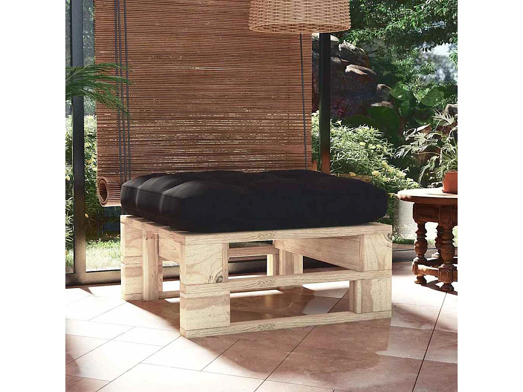 Pouf palette de jardin bois de pin imprégné