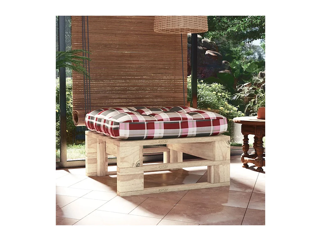 Pouf palette de jardin bois de pin imprégné