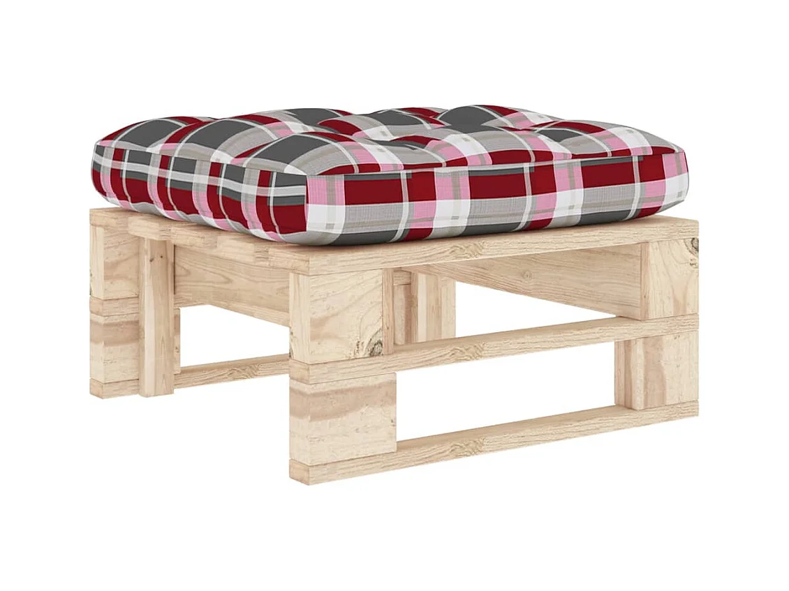 Pouf palette de jardin bois de pin imprégné