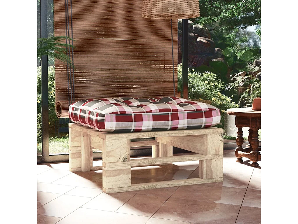 Pouf palette de jardin bois de pin imprégné