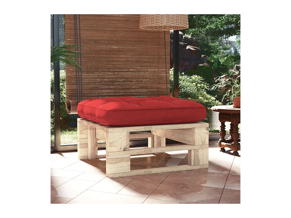 Pouf palette de jardin bois de pin imprégné