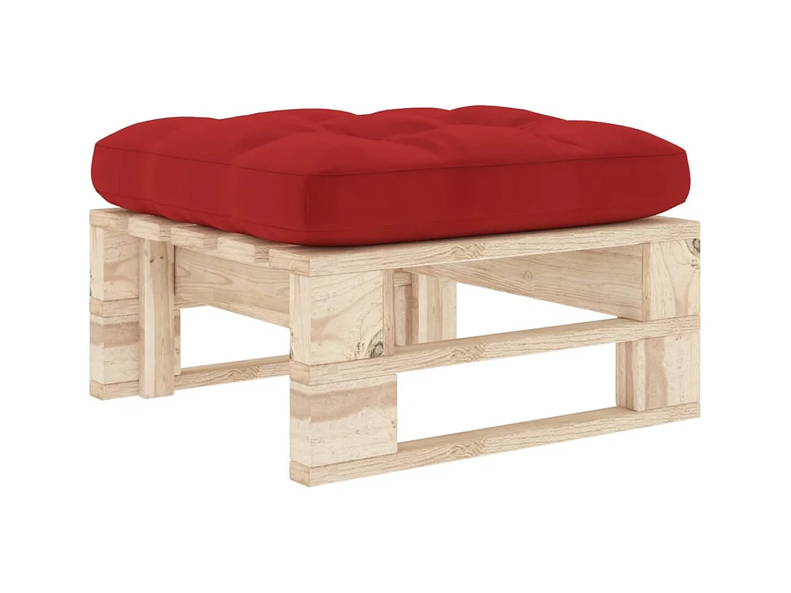 Pouf palette de jardin bois de pin imprégné