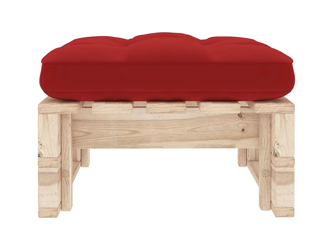 Pouf palette de jardin bois de pin imprégné