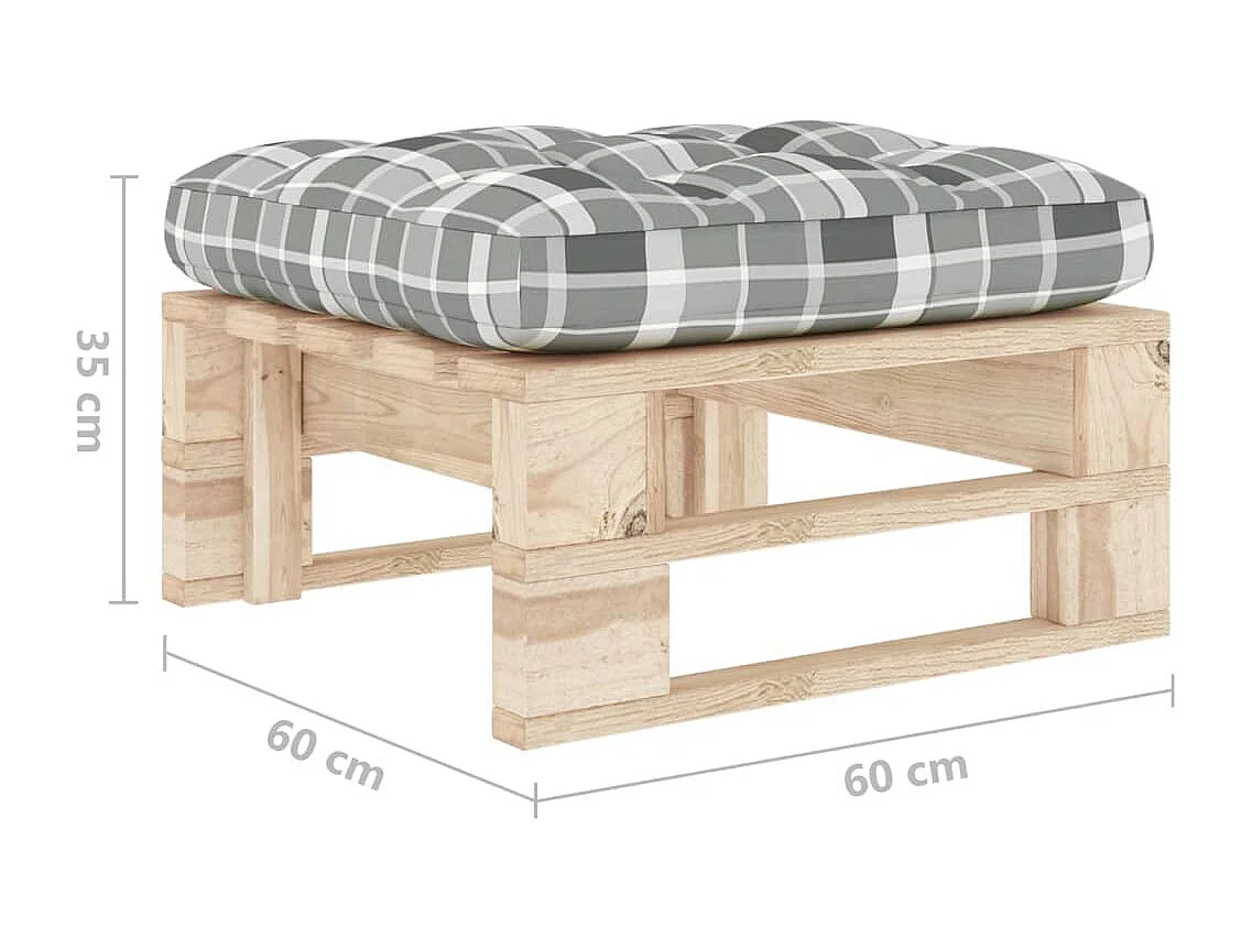 Tuinhocker pallet geïmpregneerd grenenhout