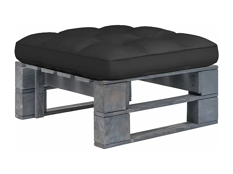 Tuinhocker pallet geïmpregneerd grenenhout grijs