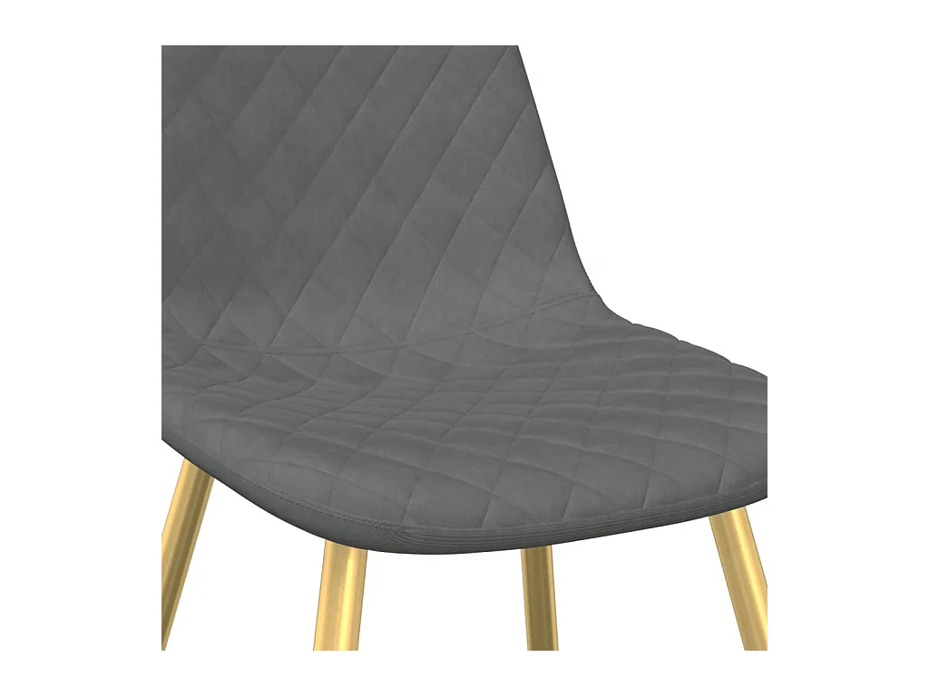 Sedie da Pranzo 6 pz Grigio Chiaro in Velluto