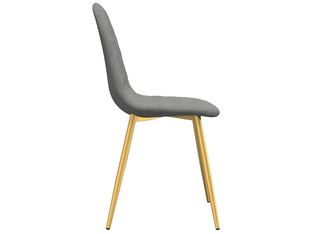 Chaises à manger lot de 6 gris clair velours