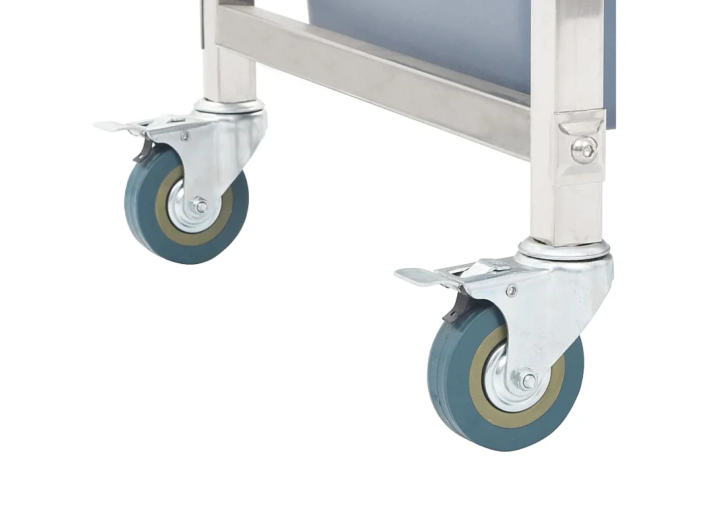 Chariot de cuisine avec récipients en plastique 82x43,5x93 cm