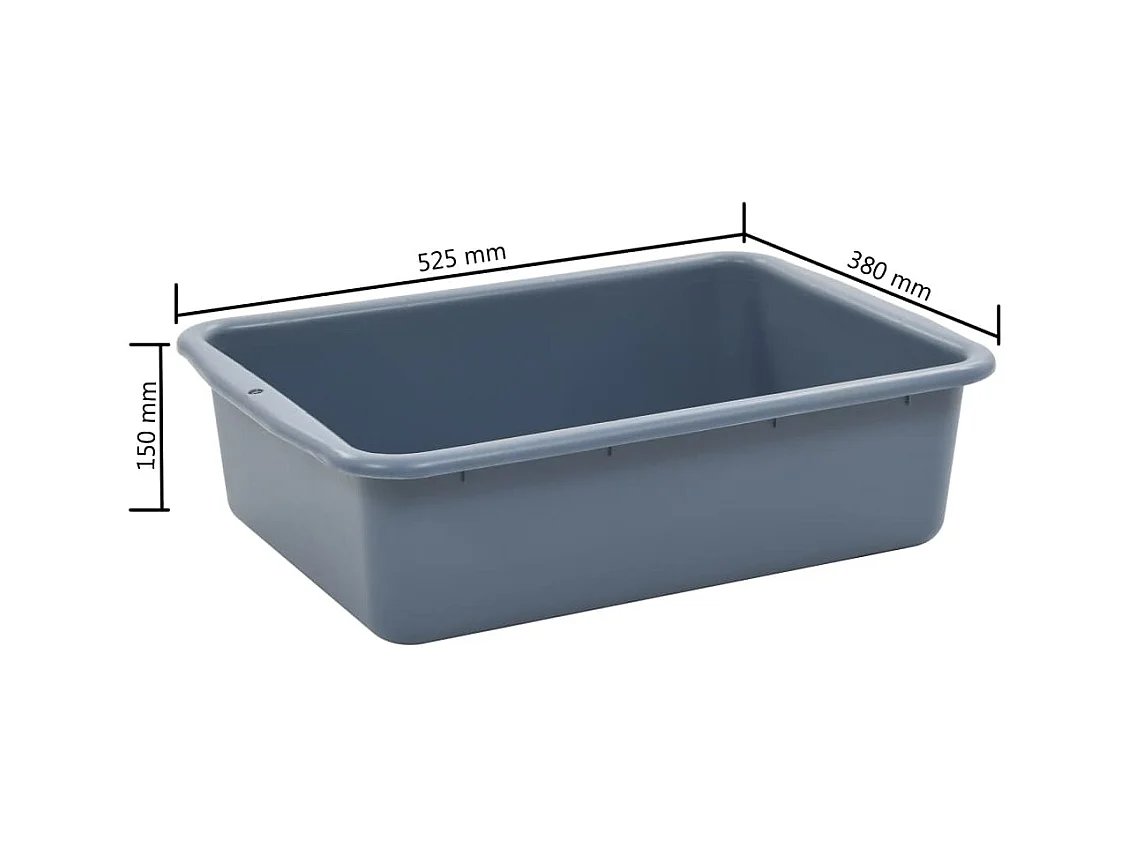 Chariot de cuisine avec récipients en plastique 82x43,5x93 cm