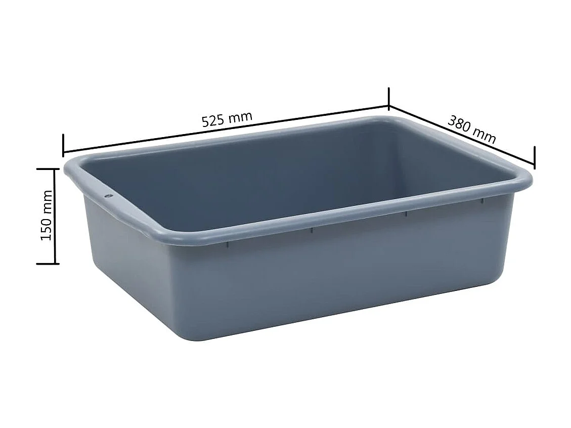 Küchenwagen mit Kunststoffbehältern 82x43,5x93 cm