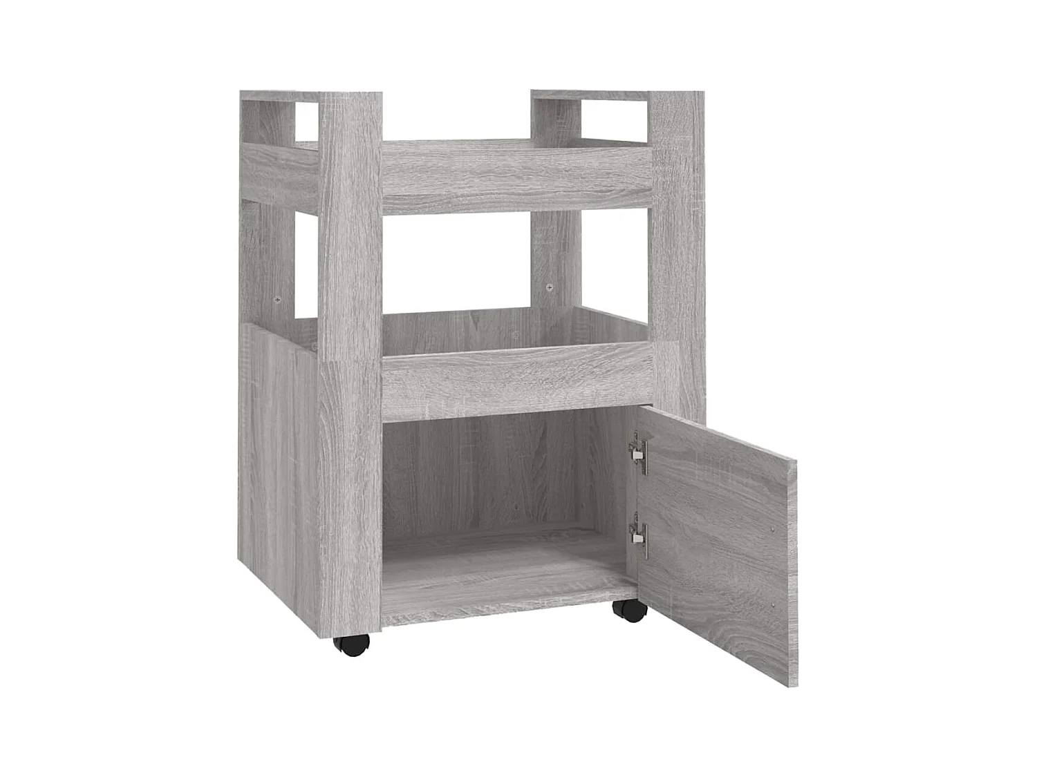 Küchenwagen Grau Sonoma 60x45x80 cm Holzwerkstoff