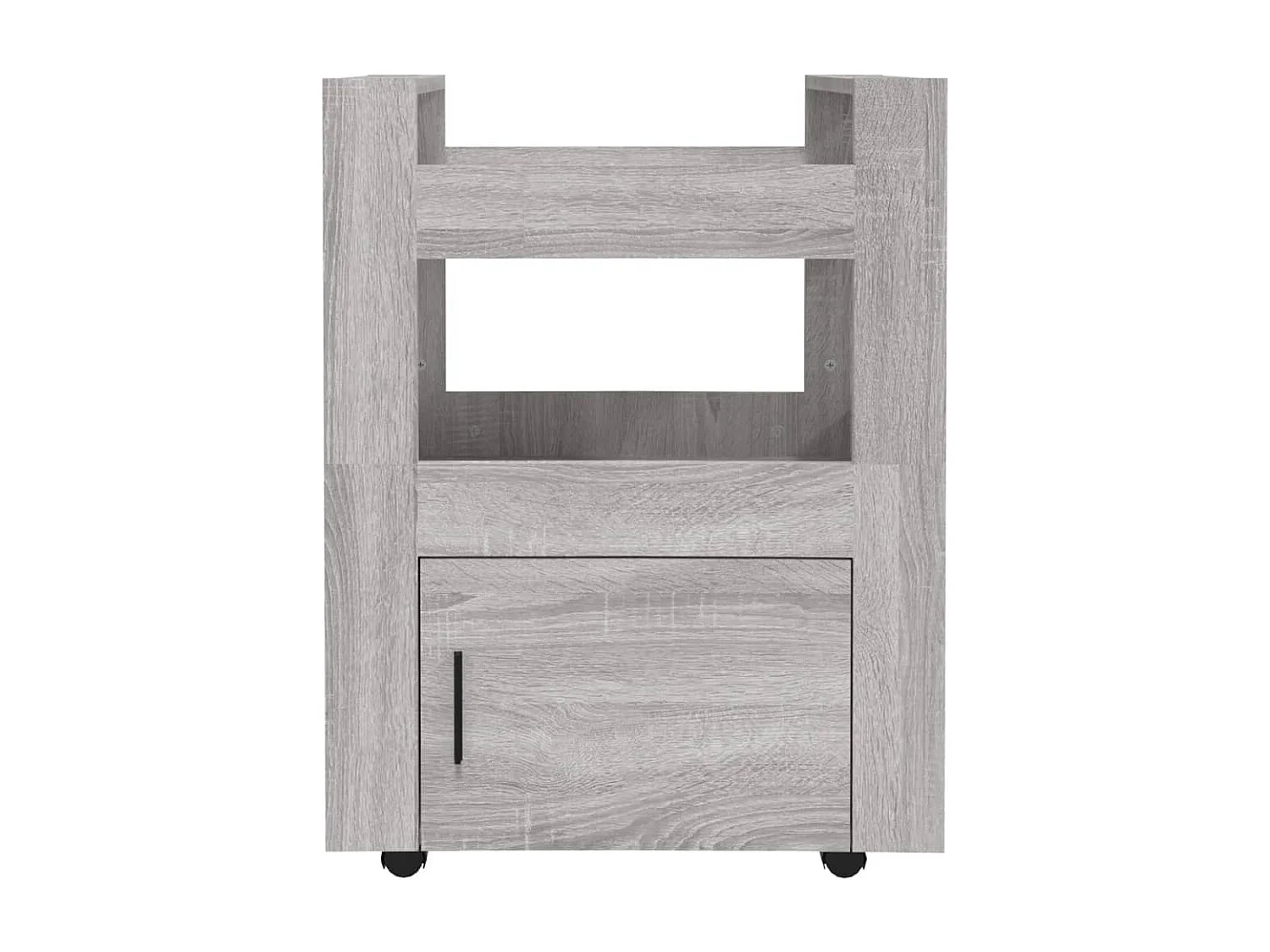 Chariot de cuisine Sonoma gris 60x45x80 cm Bois d'ingénierie