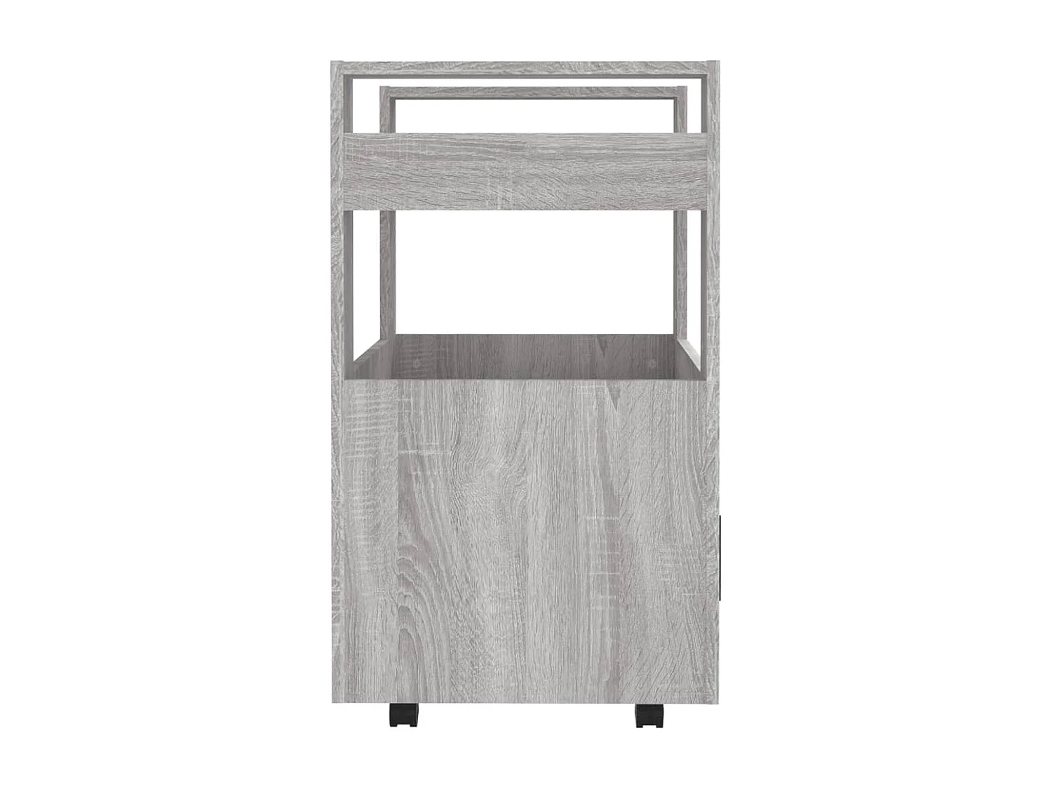 Chariot de cuisine Sonoma gris 60x45x80 cm Bois d'ingénierie