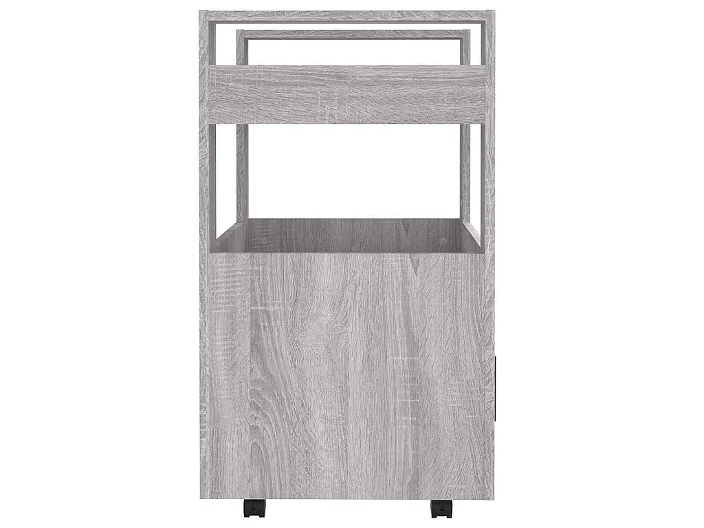 Chariot de cuisine Sonoma gris 60x45x80 cm Bois d'ingénierie