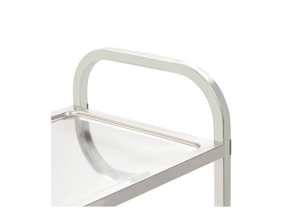 Chariot de cuisine à 4 niveaux 107x55x125 cm Acier inoxydable