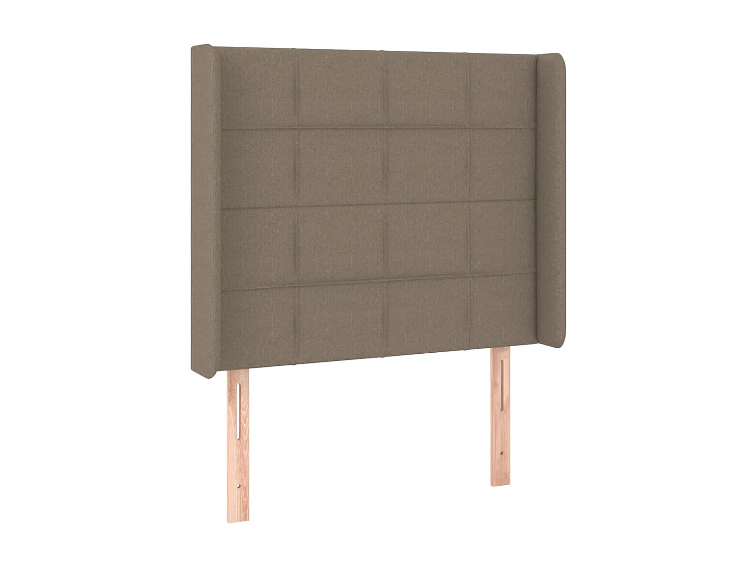 Kopfteil mit Ohren Taupe 103x16x118/128 cm Stoff