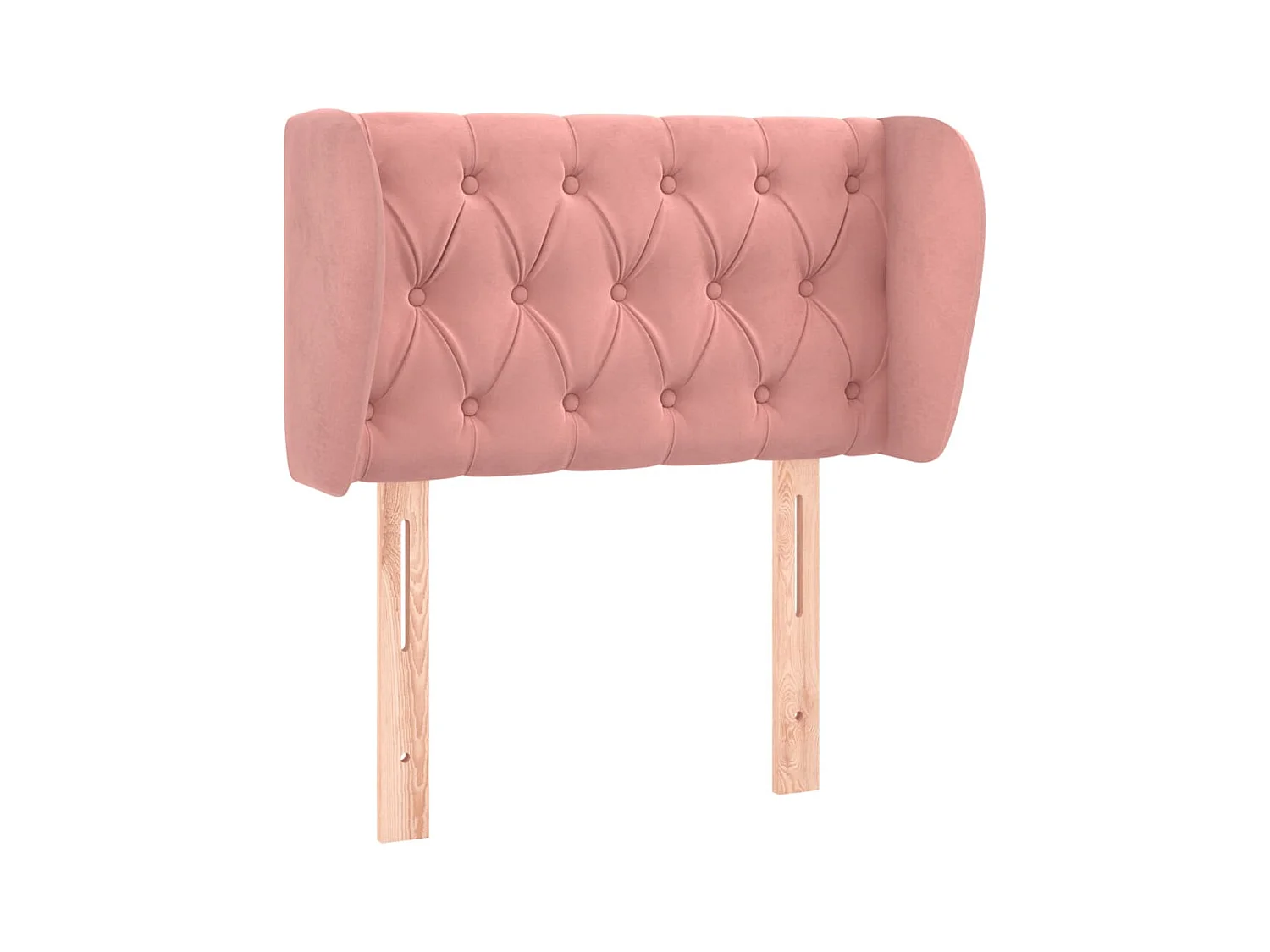 Kopfteil mit Ohren Rosa 83x23x78/88 cm Samt