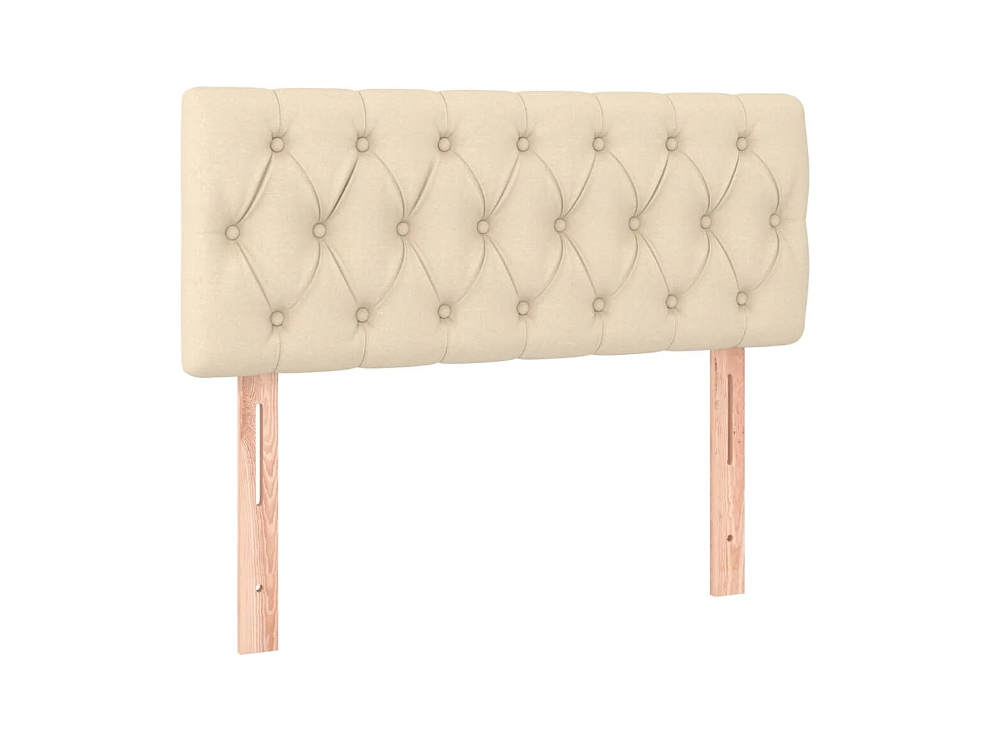 Tête de lit Crème 100x7x78/88 cm Tissu