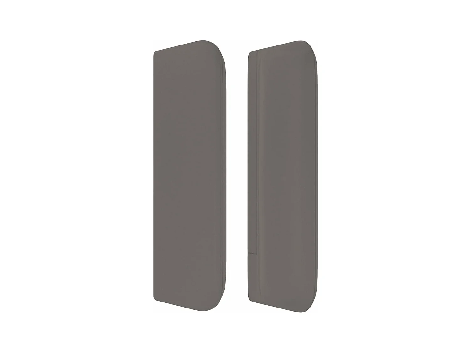 Testiera ad Orecchio Grigio 147x16x78/88 cm in Similpelle