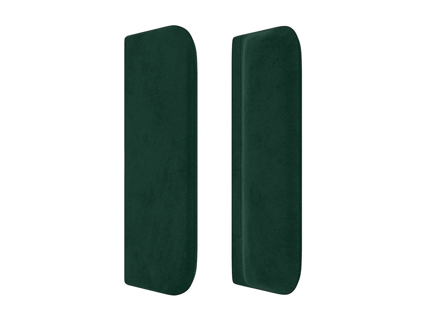 Tête de lit avec oreilles Vert foncé 93x16x78/88 cm Velours