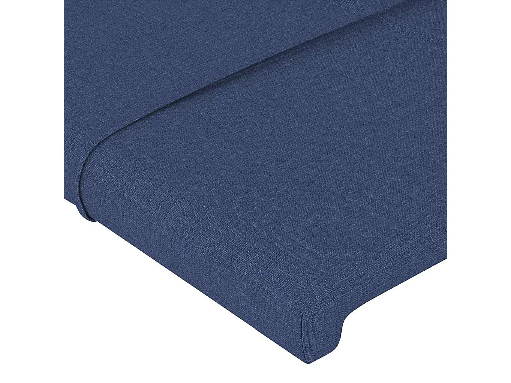 Têtes de lit Bleu 180x5x78/88 cm Tissu
