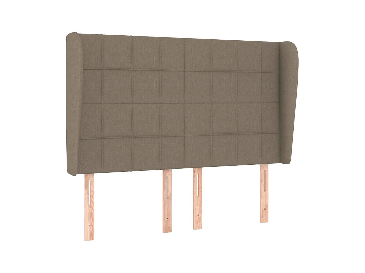 Tête de lit avec oreilles Taupe 147x23x118/128 cm Tissu