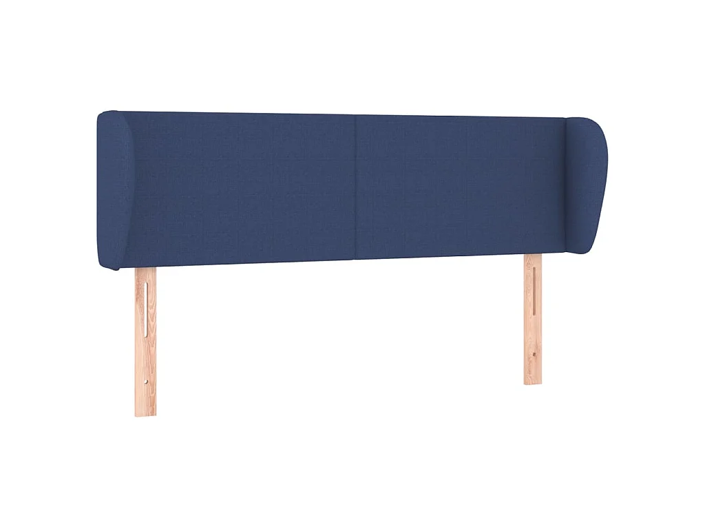 Kopfteil mit Ohren Blau 147x23x78/88 cm Stoff