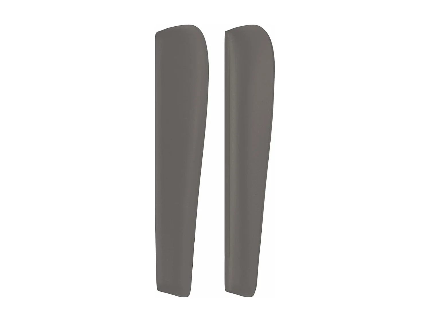 Tête de lit avec oreilles Gris 163x23x118/128 cm Similicuir