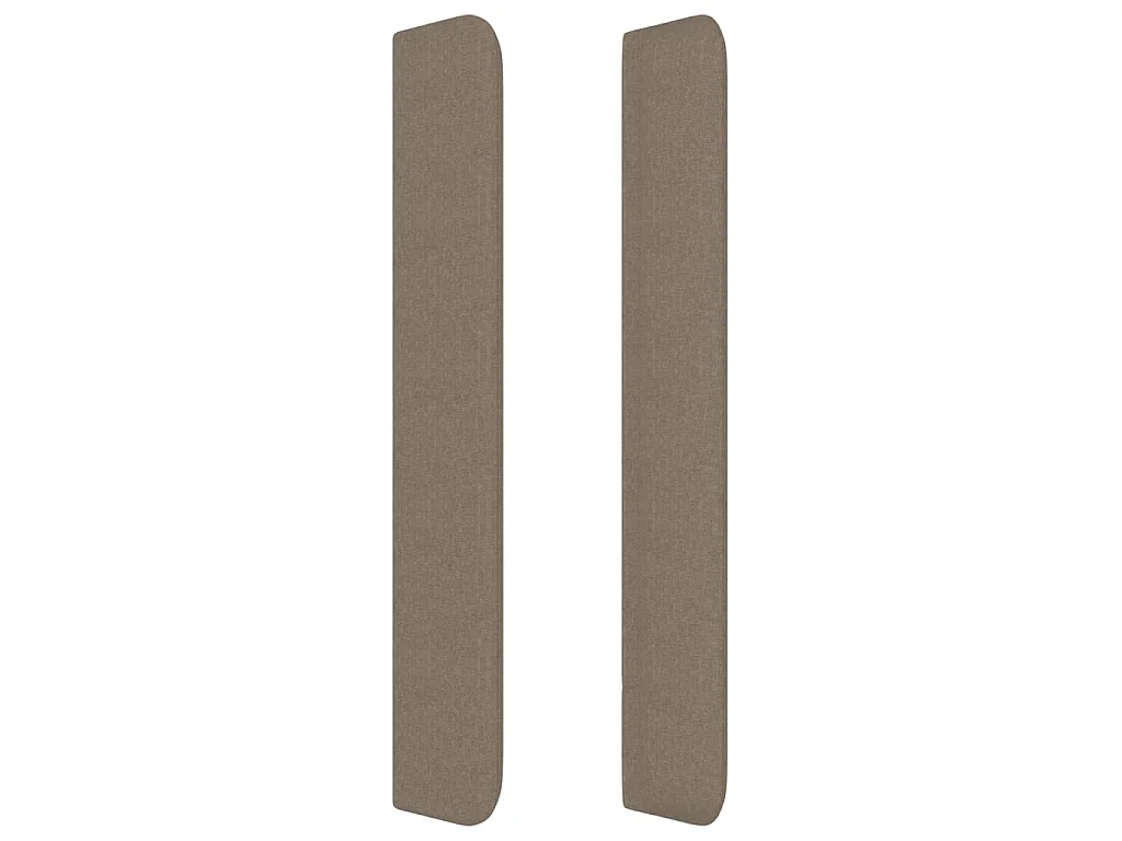Tête de lit avec oreilles Taupe 183x16x118/128 cm Tissu