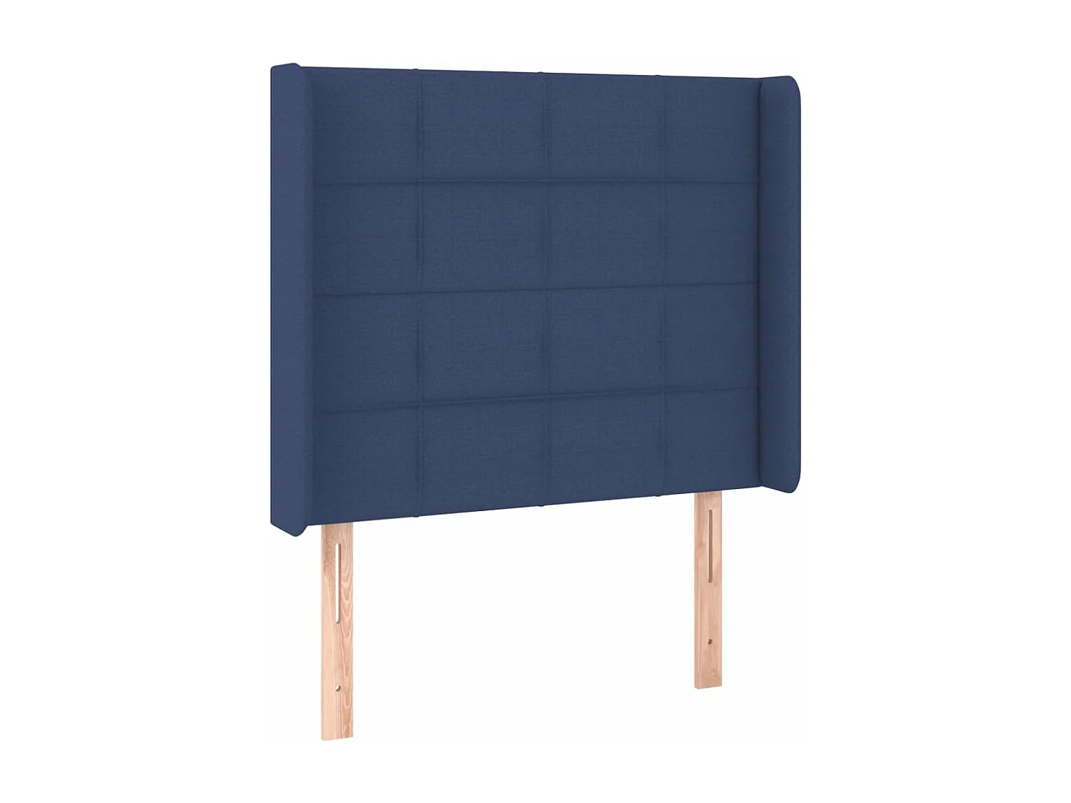Tête de lit avec oreilles Bleu 93x16x118/128 cm Tissu