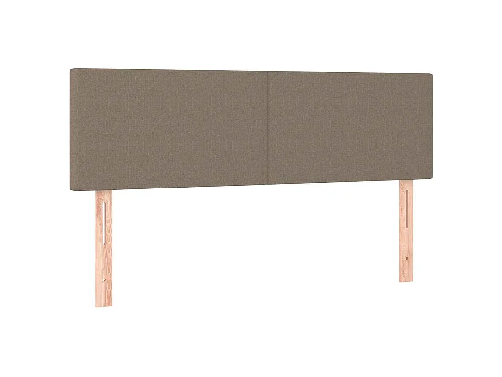 Testiera Tortora 144x5x78/88 cm in Tessuto