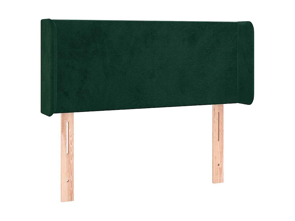Tête de lit à LED Vert foncé 93x16x78/88 cm Velours
