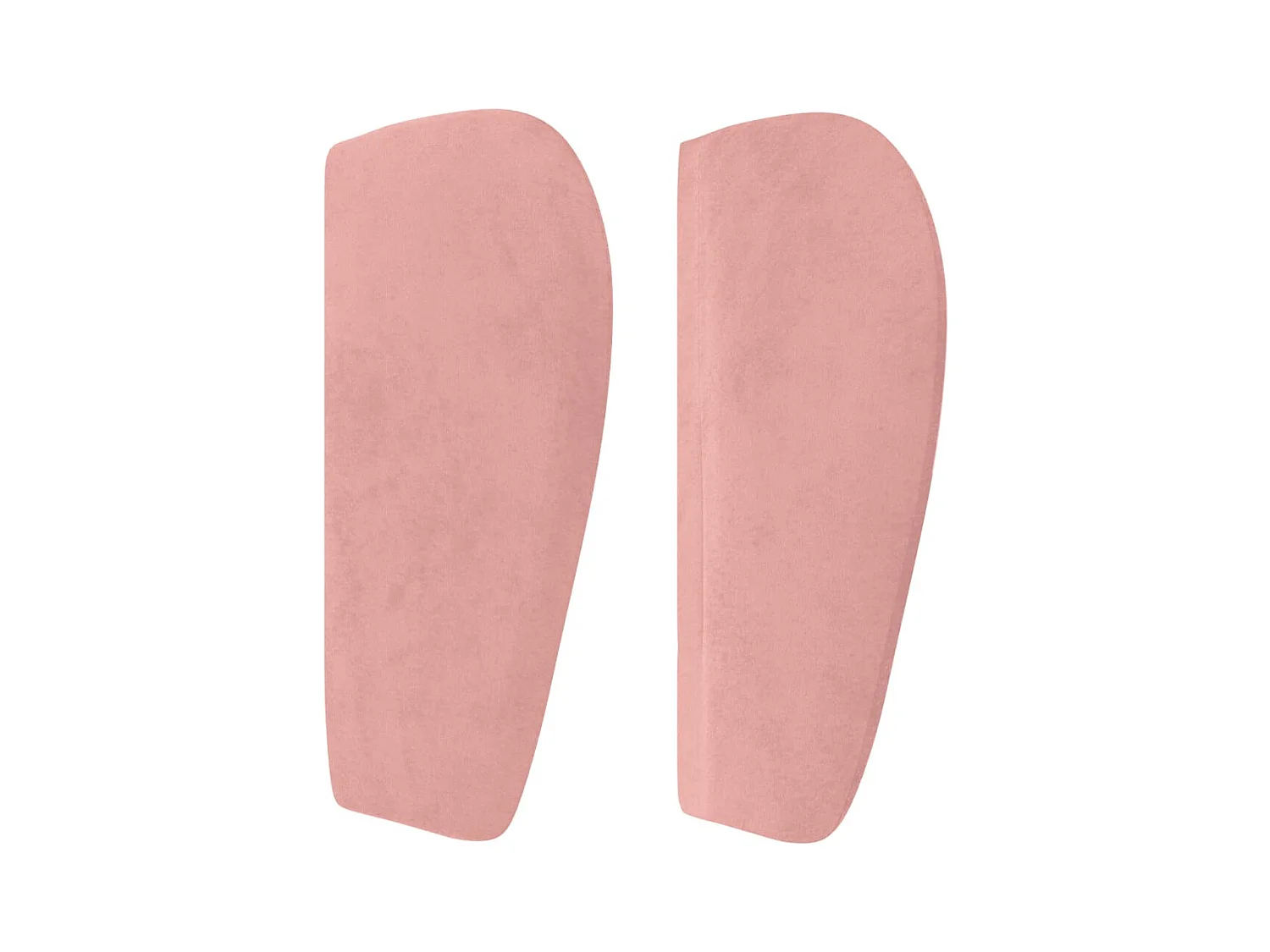 Testiera ad Orecchio Rosa 163x23x78/88 cm in Velluto